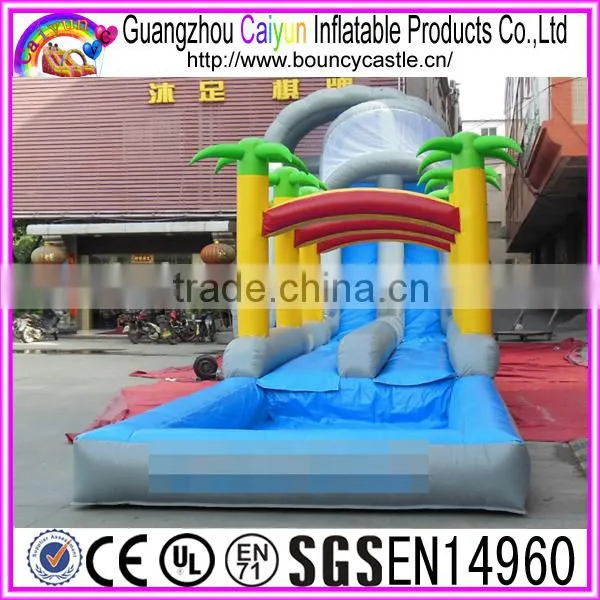 Outdoor Game Long Inflatable Water Slide For Sales photo-2