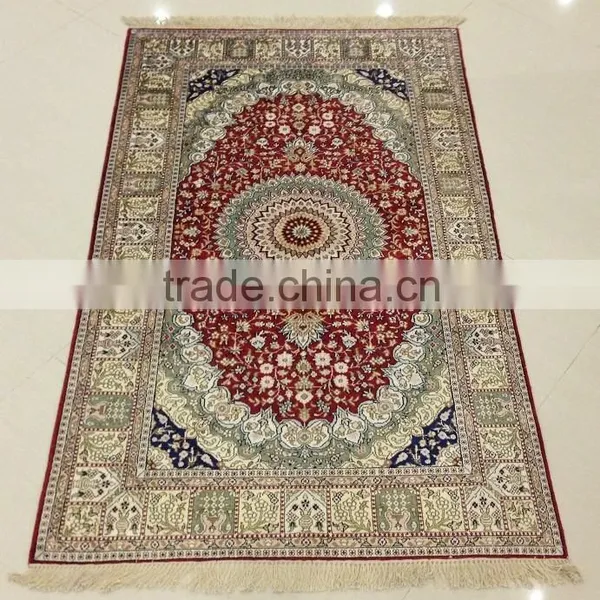 Turkish Classic Handmade Silk Carpet Rug Hand Knotted Silk Rug