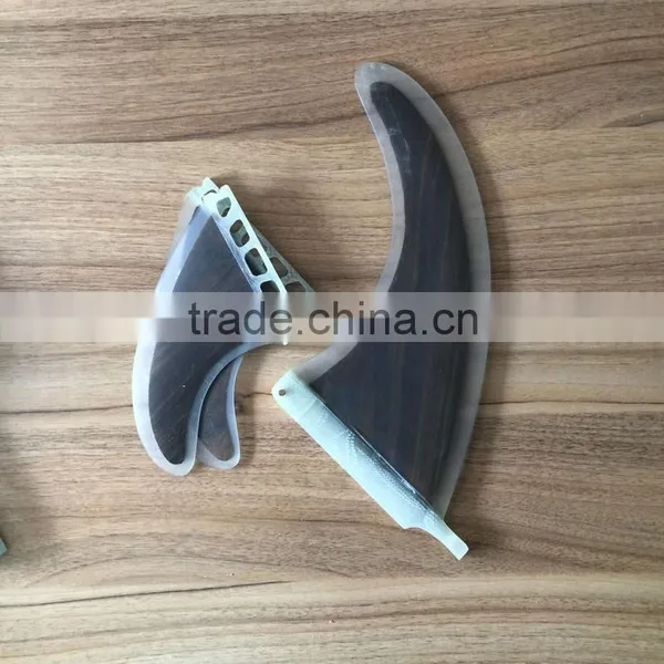 1+2 SUP BOARD Wood FIN SET 1x 8" CENTRE FIN 2X Future SIDE FIN photo-2