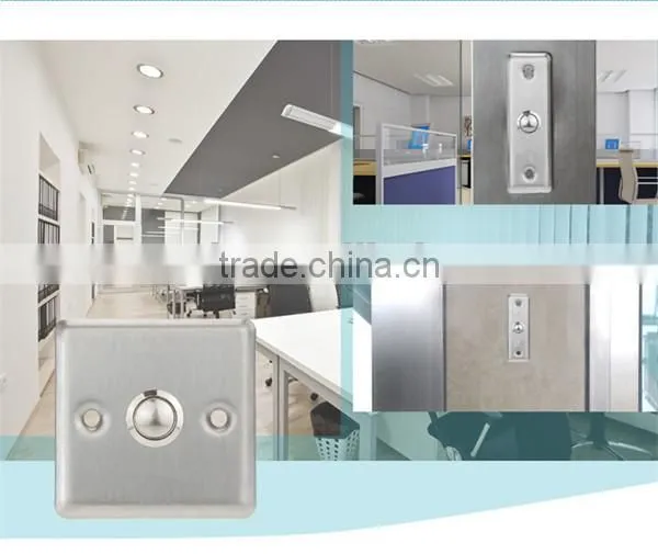STAINLESS STEEL ELECTRIC SECURITY SYSTEM EXIT BUTTON photo-2
