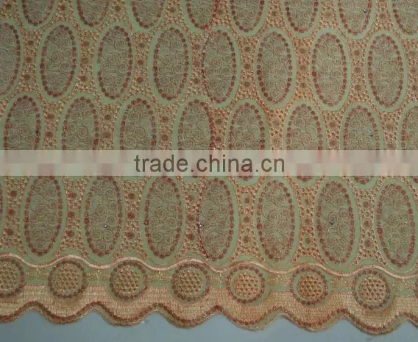 Beautiful Party Dress Custom Embroidery Fabric Combed Cotton Fabric Designer Dress photo-4