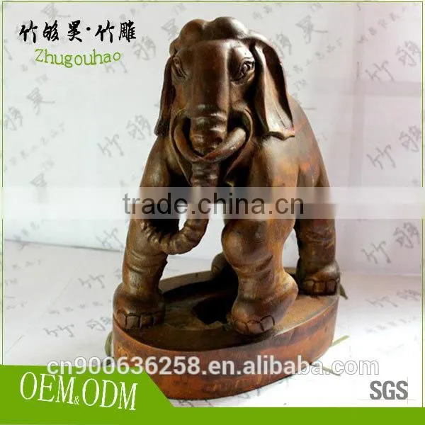 Hand Carved Craft by Natural Bamboo Root photo-2