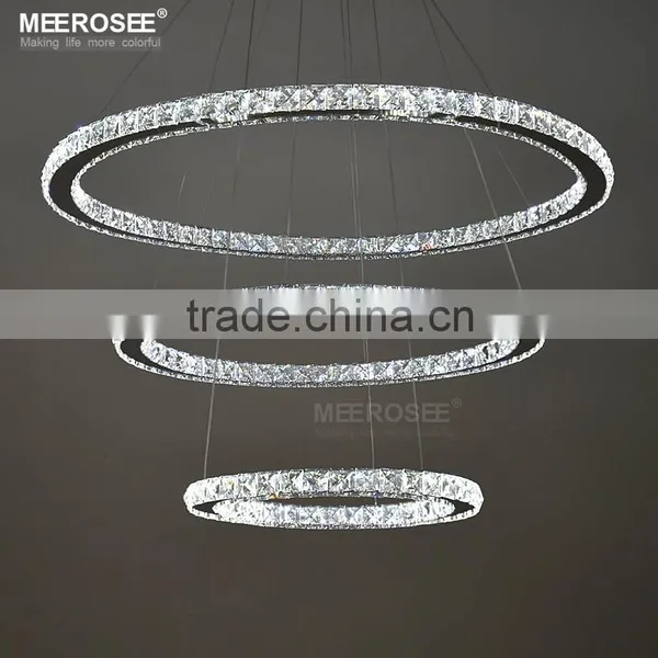 Diamond Crystal Ring Light LED Circle Pendant Light MD8825 photo-4