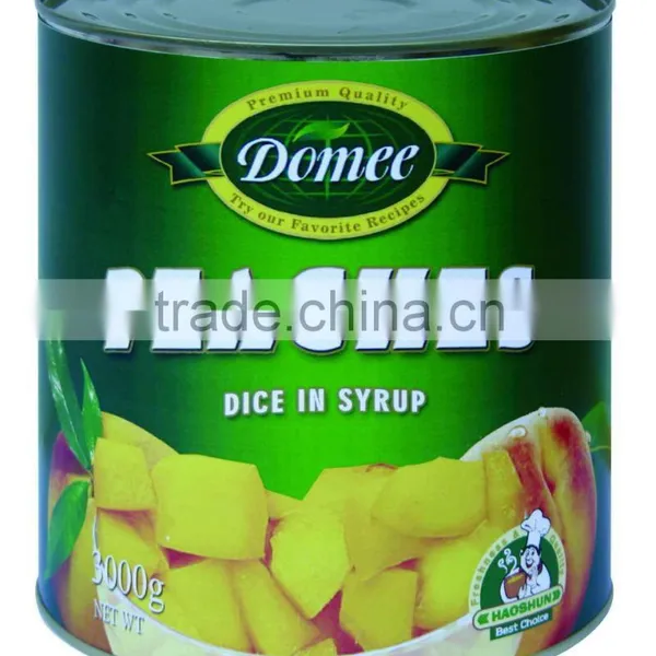 Canned Peaches Dices, Peach,canned Fruit