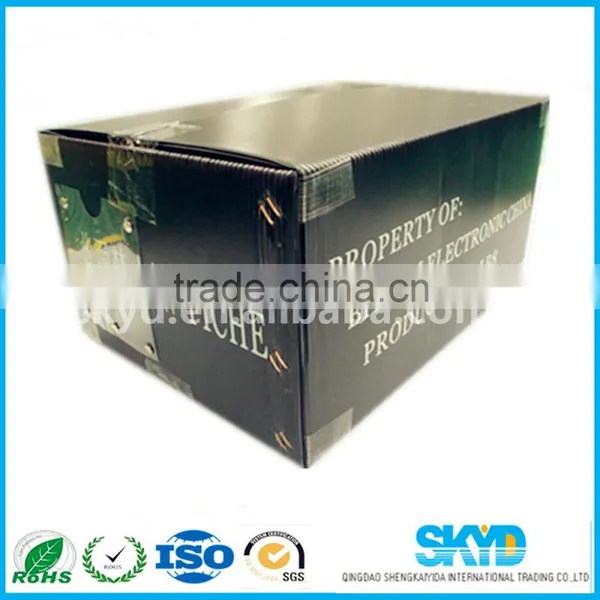 Anti-static PP Corrugated Plastic Box for Electronic Parts