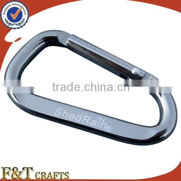 Wholesale Black Climbing Clips Metal Custom Carabiner With Custom Laser Logo photo-4