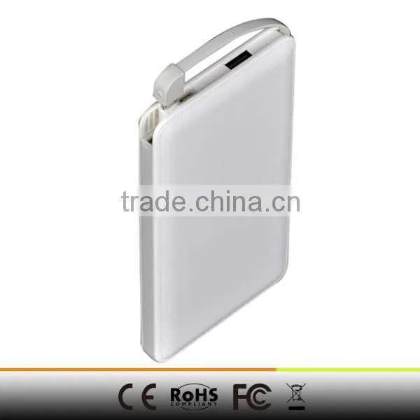 2016 New Hot Selling Design Real Capacity Leather 10000mah Oem Power Bank Factory photo-3