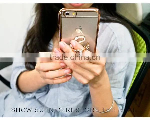 Samco Luxury Crystal Swan Universal 360 Degrees Ring Grip/Stand Holder for Any IPhone, Galaxy and Smartphones/Tablet Device photo-6