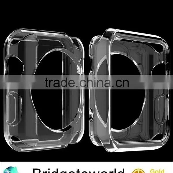 Soft Ultra Thin Transparent Protective TPU Gel Clear Cover Case for Apple Watch 38mm 42mm photo-6