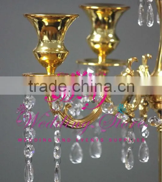 Gold Crystal Candelabra