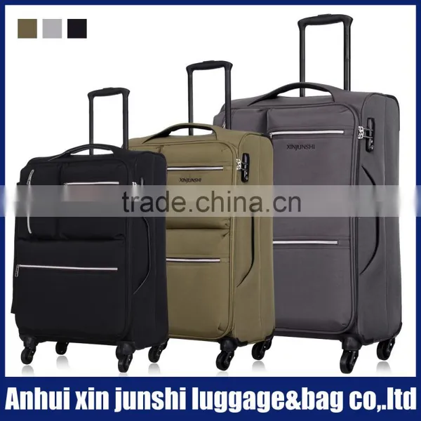 Lightwight Soft Suitcase Waterproof Luggage Bag Carry on Type Luggage and Fabric Material