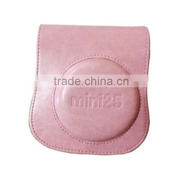 Hot Selling Coffee PU Leather Case Bag For Fujifilm Instax Mini 25 photo-5