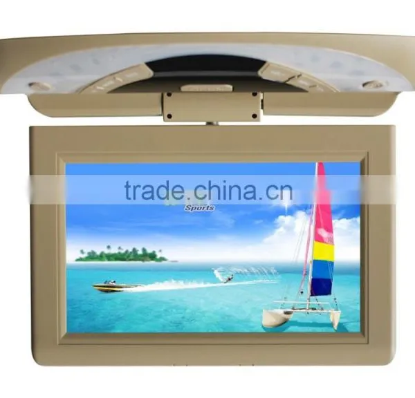 15.5 Flip Down Monitor Cheap Lcd Monitor With 12v dc Input