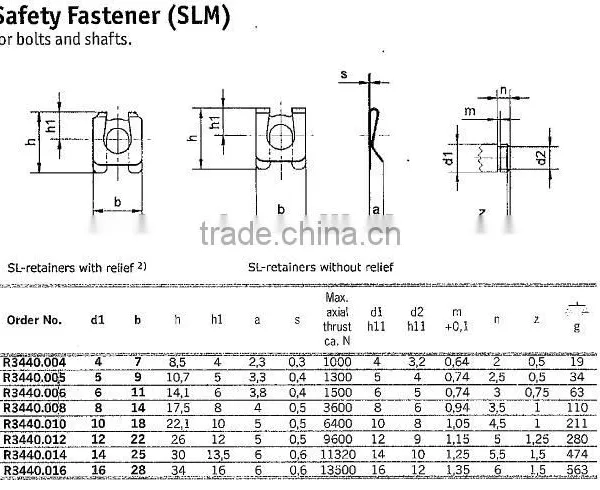 SPRING STEEL SL RETAINERS photo-6