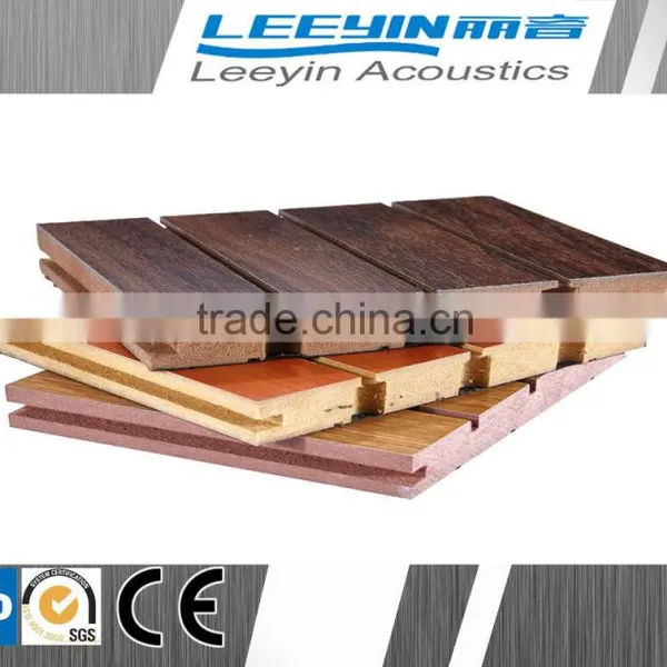 Sound Absorption Mdf Wooden Grooved Panel for Auditorium photo-2