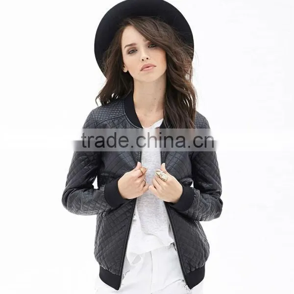 Leather Jacket For Women Leather Jackets Fashion Winter Jackets Argyle Faux Leather Jackets For Women Sportive Jackets photo-3