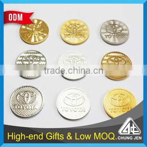 Customized Supermarket Trolley Coin Metal Pound Euro Token photo-6