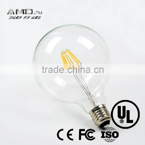 Edison Led Mirror Ball E27/ E26 Led Dimmable Filament Bulb 2000-6500k Led Light Fixture G125 G95 G80 photo-5
