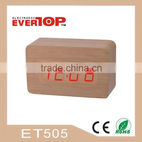2016 NEW WOODEN CLOCK DESK DIGITAL CLOCK ET505