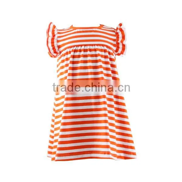 Latest Design Wholesale Fashionable Stripe Dress Little Baby Girls Dress Cotton Baby Girls Dress photo-5