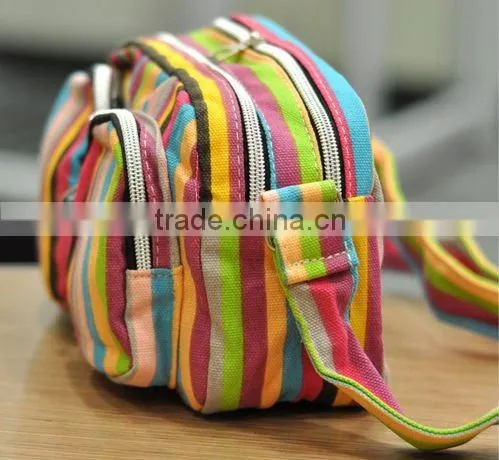 Stripe Tote Leisure Bag
