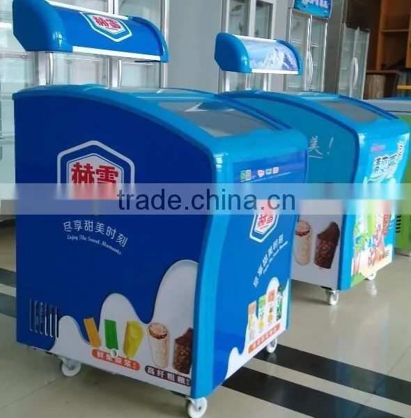 Glass Display Showcase for Ice Cream Ice Cream Showcase Ice Cream Display Freezer photo-6