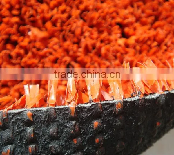 Hot Red Color Grass for Tennis Game , Tennis Sports Surface Fake Lawns Mini Sports Artificial Turf China Factory