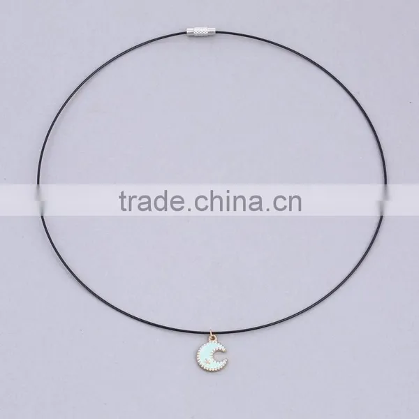 Islam Religion Sign Necklaces Accessory Single Tone Black Anime Chain Moon Star Turkey Flag Pendant Turnbucle Chain Necklaces photo-5