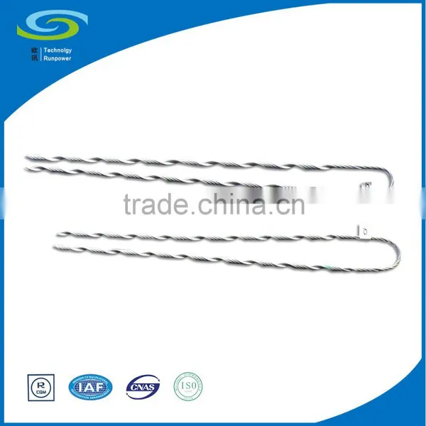 Spiral Rod of Helical Guy Grip for Stay Wire