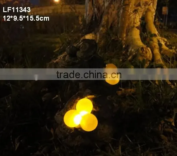Resin Solar Mushroom Statues Garden Light photo-3