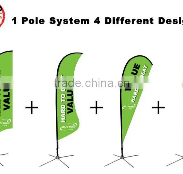 Combination Beach Flag System