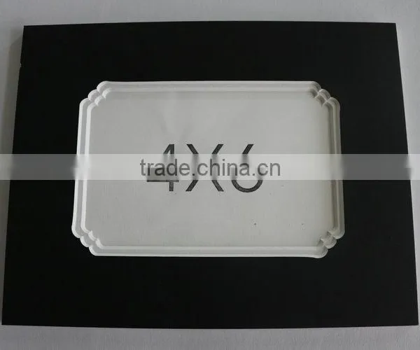 Promotional Gift Outer Size 6*8" Inner Cut 4x6" Wholesale Black Paper Frame photo-3