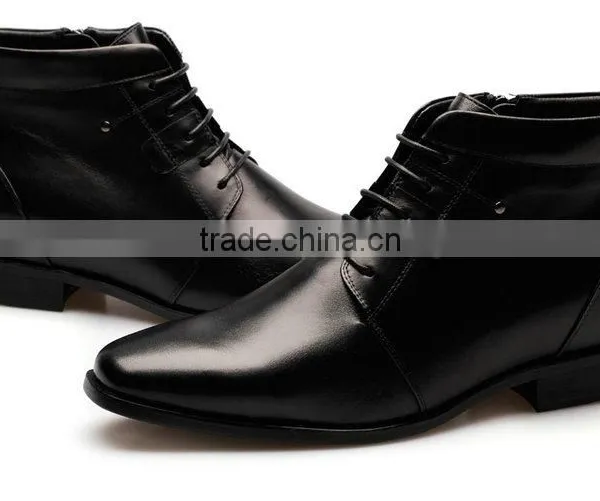 Bulk Wholesale Genuine Leather Lace-up Ankle Branded Men Loafer Boots photo-5