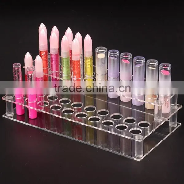 Small Diameter 41 Lipstick Perfume Acrylic Lipstick Display Stand photo-3