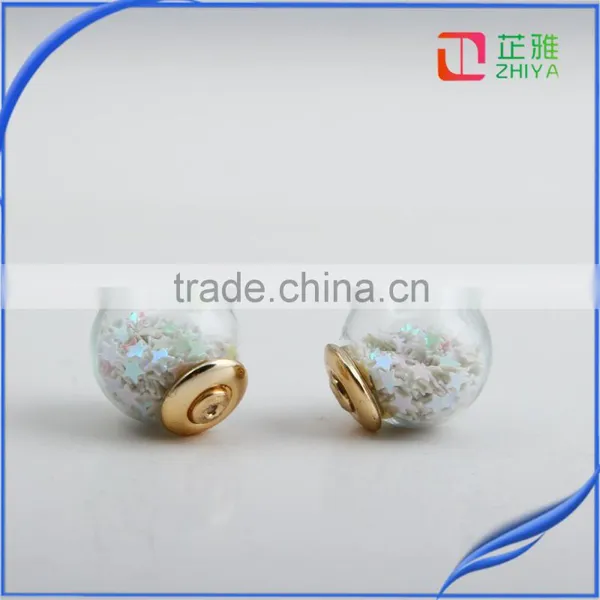 2016 New Korean Fashion Wild European Style Simple Double Ball Candy-colored Wild Earrings Women Brand Earring Jewelry photo-3