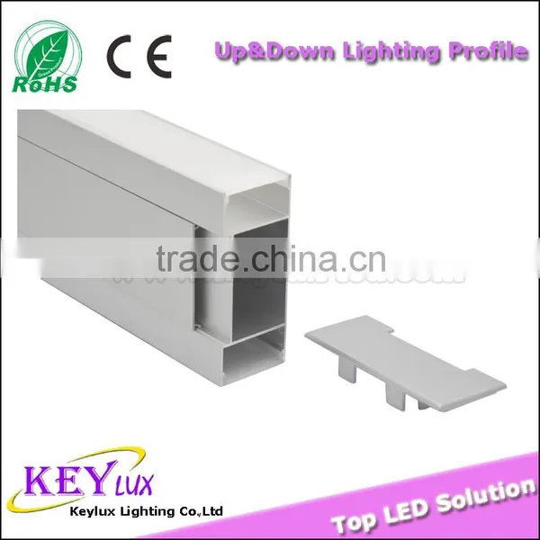 2015 Factory Price Suit for 8-33mm Strips up and Down Lighting Led Aluminum Profile