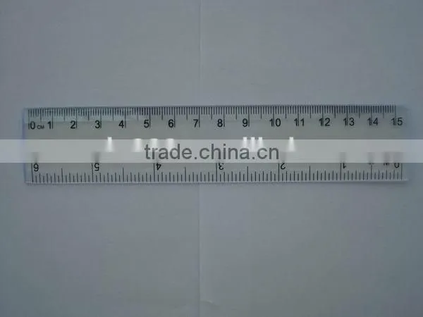 Kids Use Transparent 6' 15cm Unfolding Plastic Ruler for Promotion photo-2