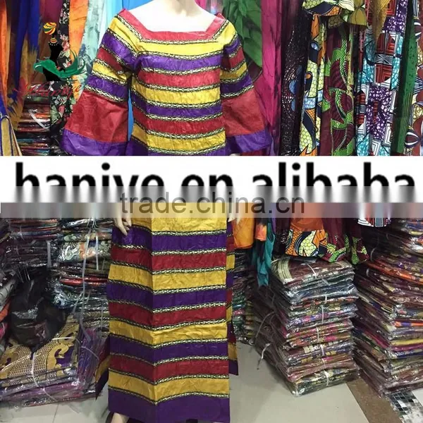 2016 Haniye African Bazin Riche Broderie Dress New African Bazin Riche Fashion Design Embroidery Long Dress photo-4