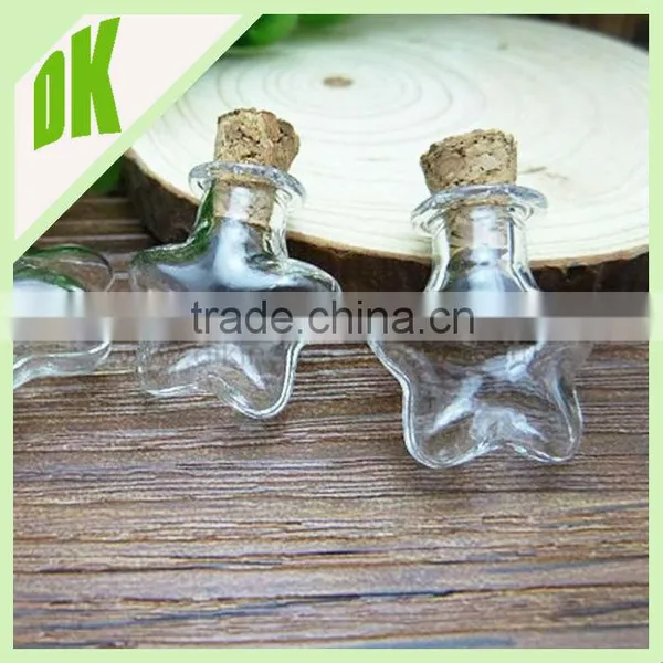 Small Apothecary Bell Jar Bottles With Loops Screws Necklaces~25mm x 22mm Clear Vials, Chains, Empty Mini Glass Bottle Factory photo-4
