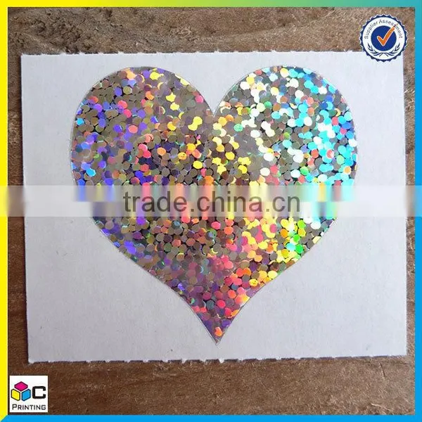 Promotion Customized Luminous Colorful Glitter Sticker photo-3