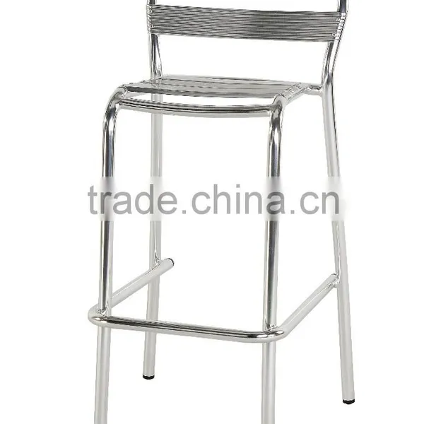 Modern Metal Barstool Aluminum photo-2