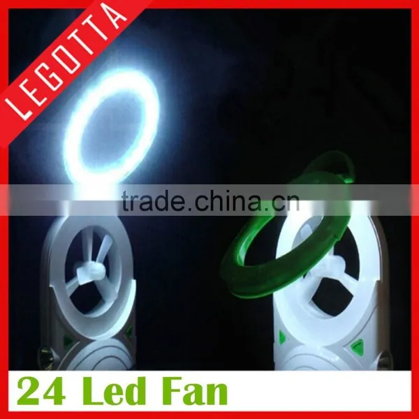 Hot Selling Popular Desktop Portable Mini Stand Fans With Led Light photo-2
