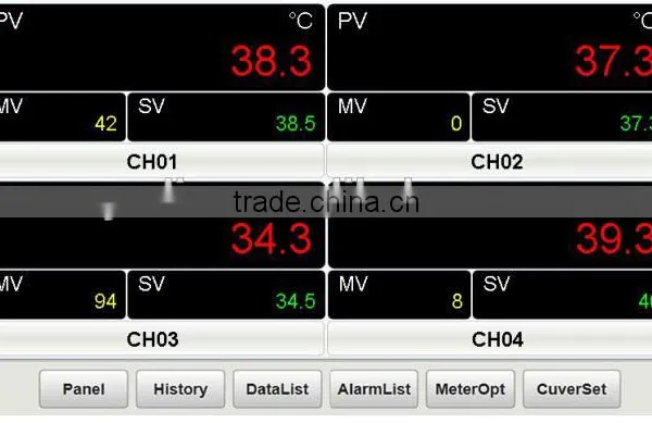 YUDIAN AI-37028 2 Channel Touch Screen Digital Thermometer Data Logger Ssr Output