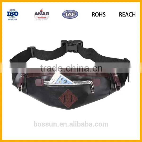 Manufacturing Man Made Leather Waist Bag, Leather Belt Bag photo-4