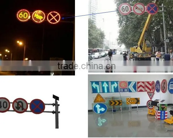 Solar Speed Limited Sign/solar Traffic Signal/led Outdoor Signal Light photo-3