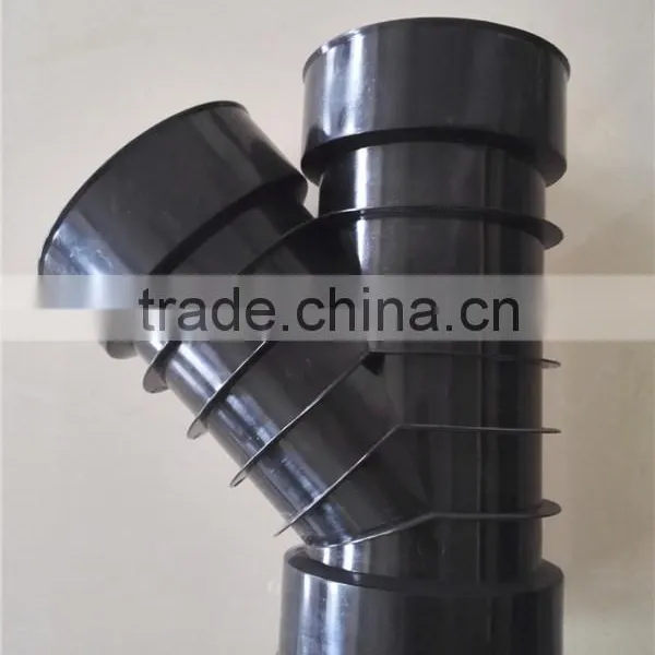 High Quality Professional Design Drainage PE Injection Corrugated Pipe Fitting Tee Mould photo-3