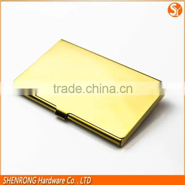 Business Card Use Silver and Golden Stainless Steel Metal Card Holder With Polished Surface and Engraving Logo photo-4