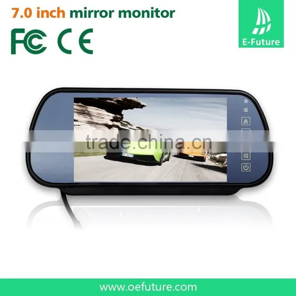 Factory Price 7 Inch Rearview LCD Car Monitor Rearview Mirror Monitor photo-2