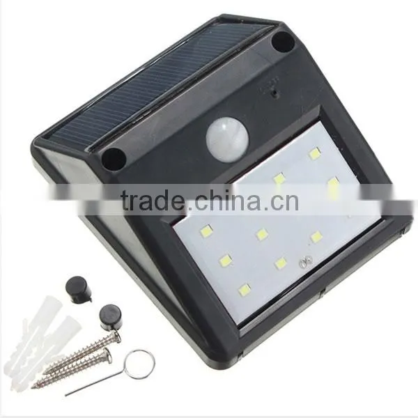 Free Sample Solar Motion Sensor Light Outdoor Waterproof Light Outdoor Garden Security Wall Light photo-4