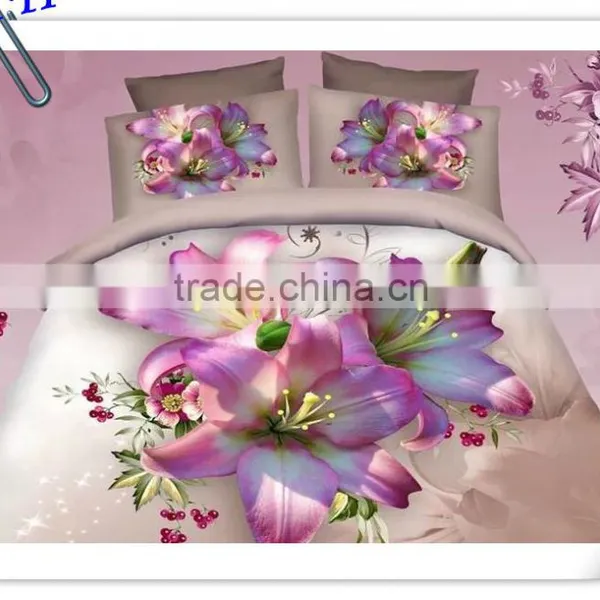 4 Pcs Home Textile Cotton Bedding Set Blanket Cover 3d Duvet Cover Set Bed Linen Set Made in China photo-4